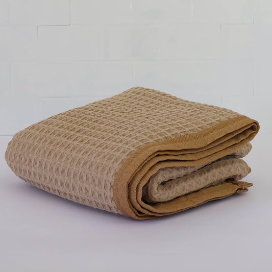 Waverly Waffle Bath Towel - Dune Beige