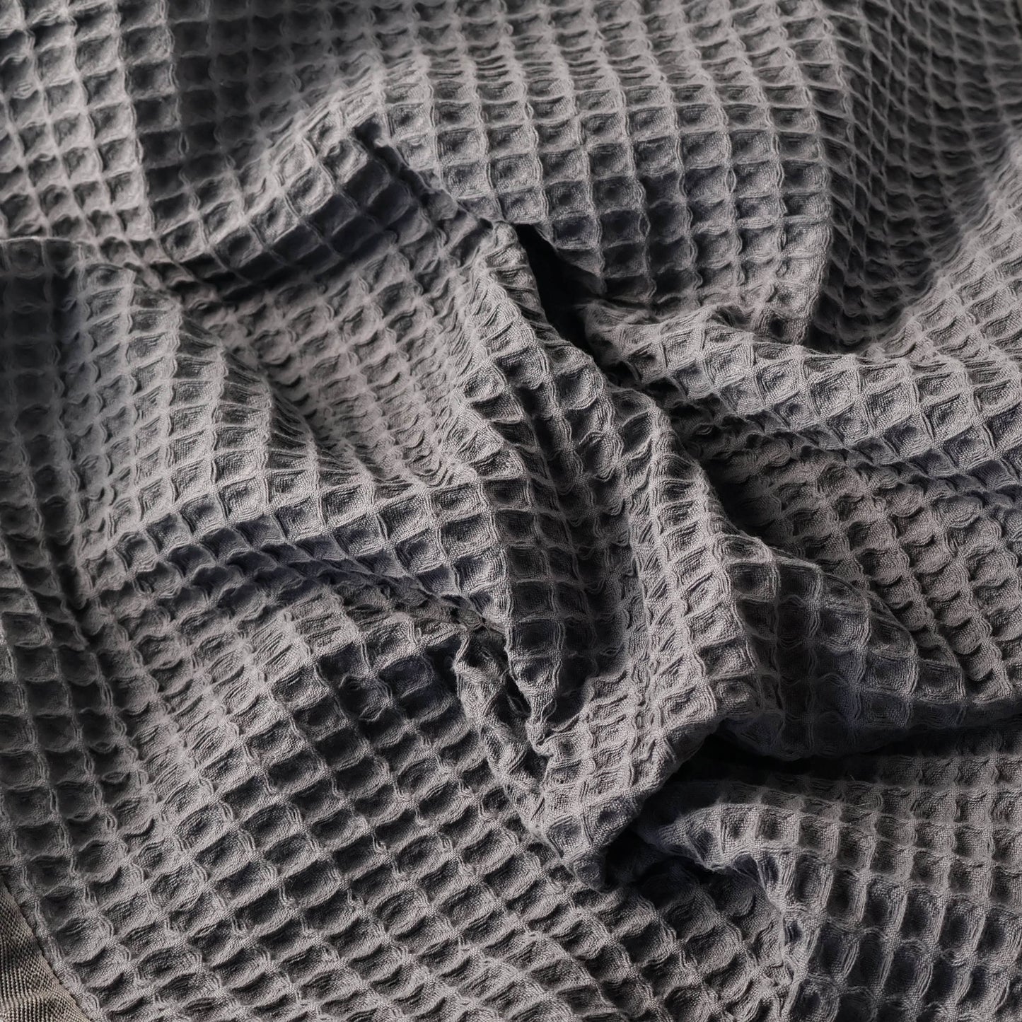 Waverly Waffle Bath Towel - Harbour Slate