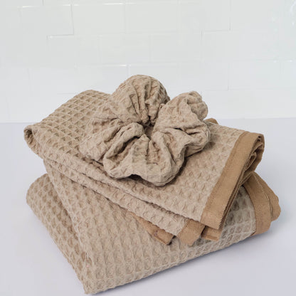 Waverly Waffle Bath Towel - Dune Beige