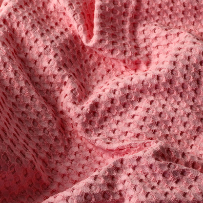 Waverly Waffle Bath Towel - Seashell Pink