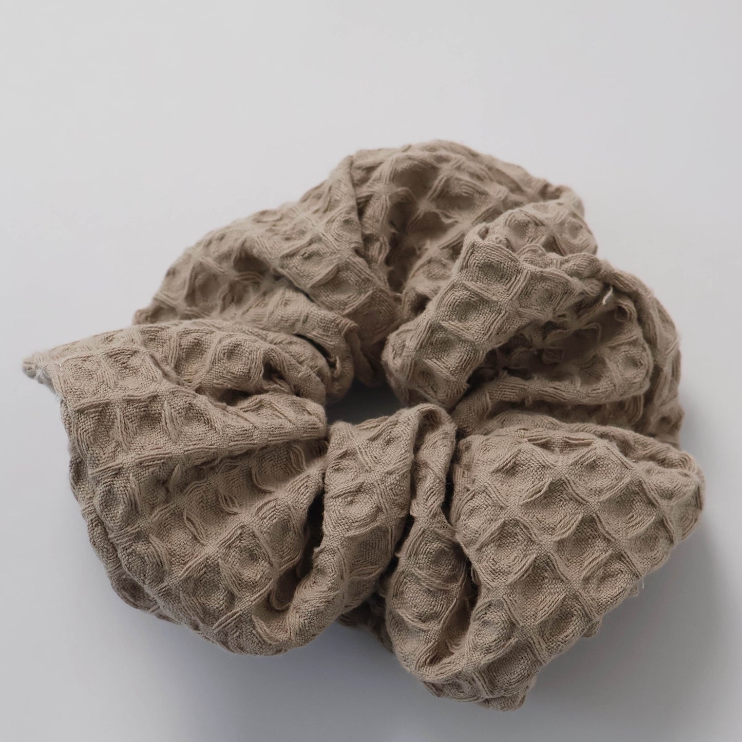 Waffle Scrunchie - Dune Beige
