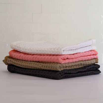 Waverly Waffle Guest Towel - Harbour Slate