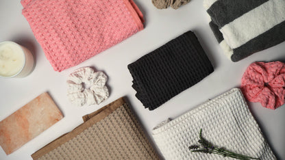 Waverly Waffle Bath Towel - Harbour Slate