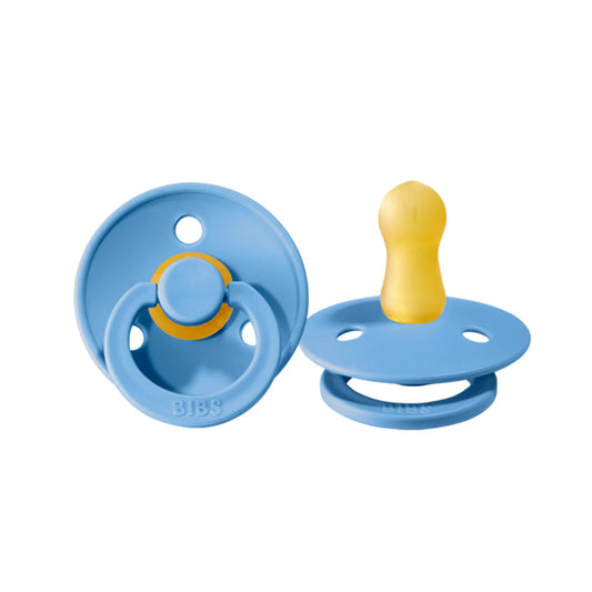 BIBS Natural Latex Pacifier - Sky Blue Size 2