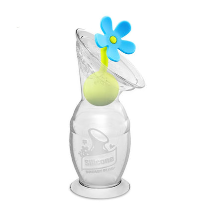 Hakaa - Silicone Breast Pump Flower Stopper 1pk - Blue