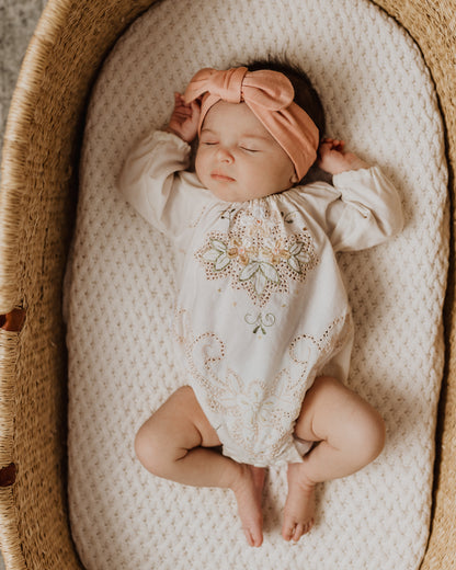 Snuggle Hunny Kids Topknot Headband - Peach