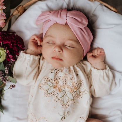 Snuggle Hunny Kids Topknot Headband - Pink Fantasy