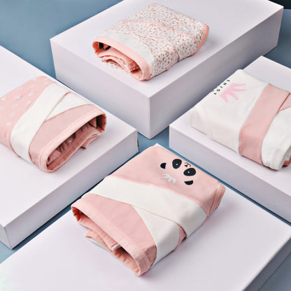 Under The Bump Maternity Panty Sets - Pink Panda theme