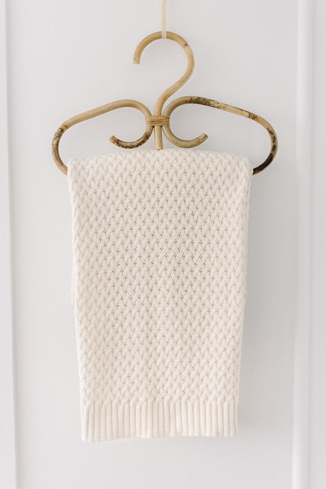 Snuggle Hunny Kids Diamond Knit Baby Blanket - Cream
