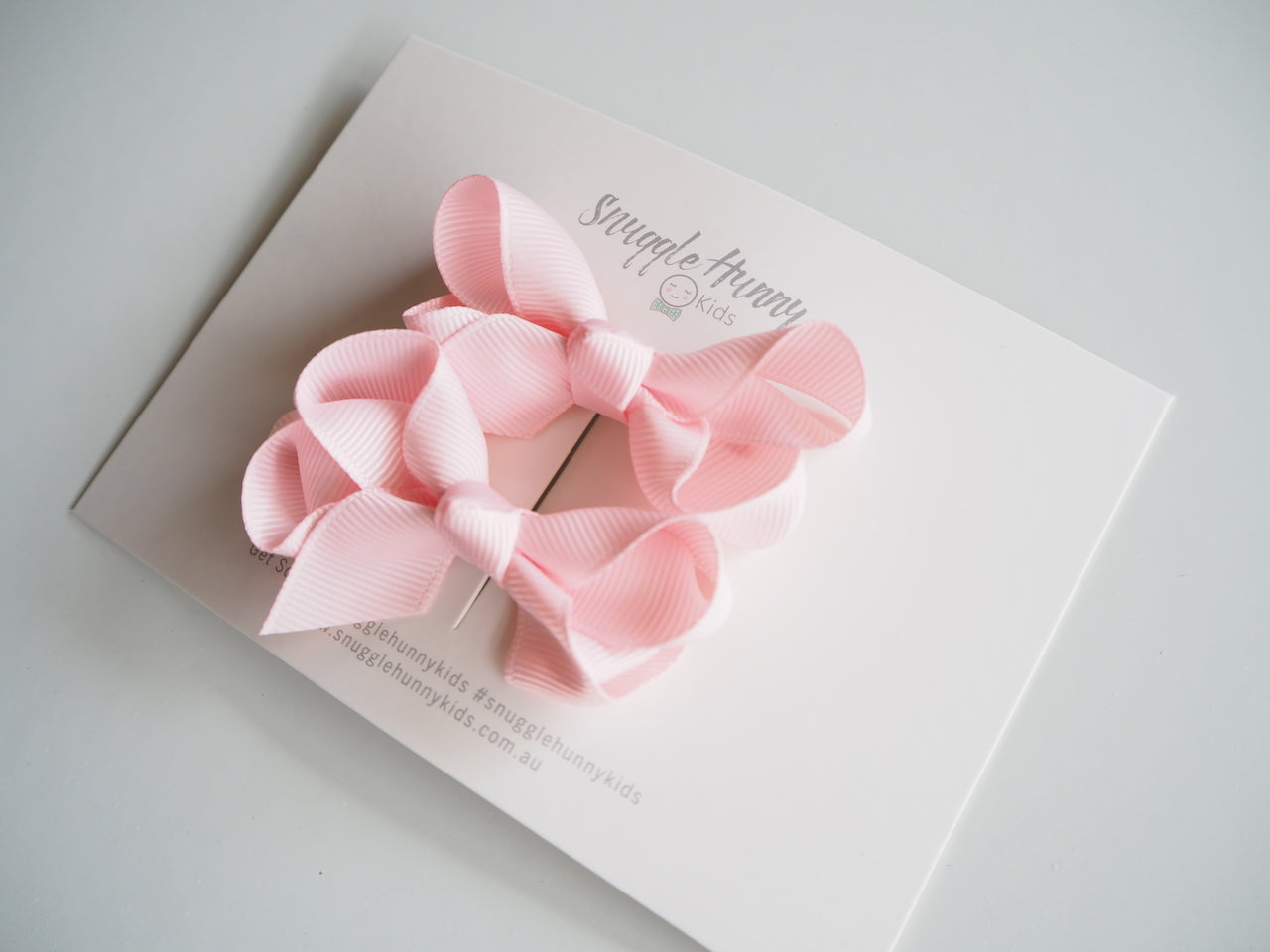 Snuggle Hunny Kids Hair Bow Clips - Light Pink