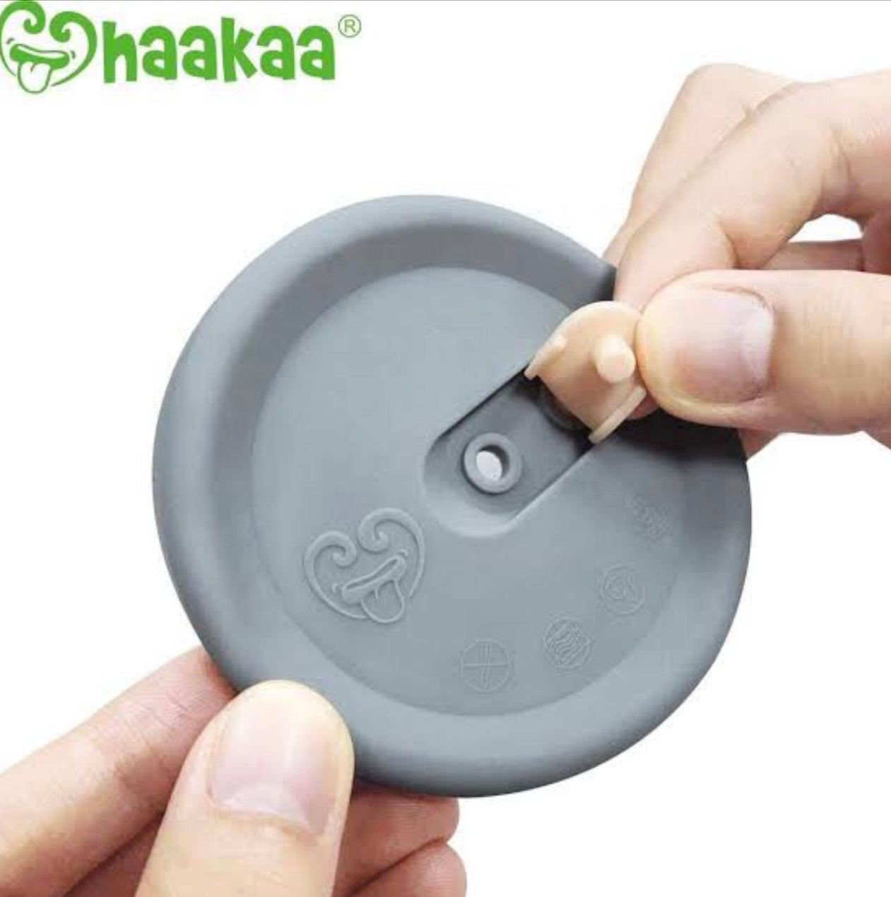 Haakaa - 100ml Silicone Pump and Silicone Cap Combo