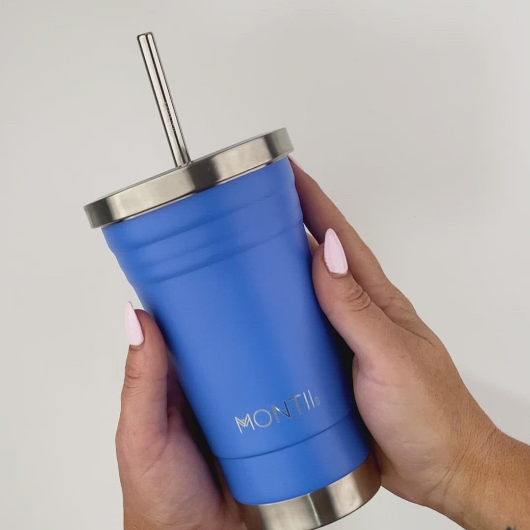 MontiiCo Original Smoothie Cup | Blueberry Blue | For Teens & Adults