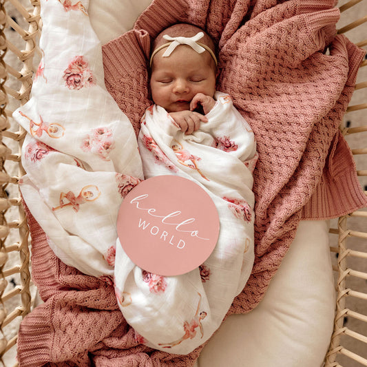 Snuggle Hunny Kids Organic Muslin Wrap - Ballerina