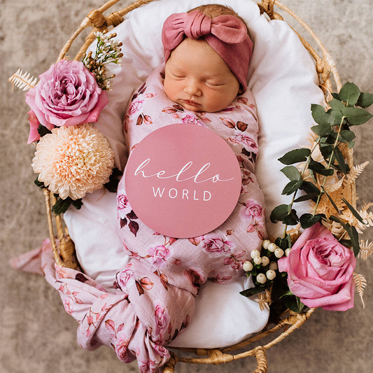 Snuggle Hunny Kids Organic Muslin Wrap - Blossom