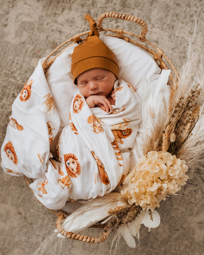 Snuggle Hunny Kids Organic Muslin Wrap - Lion