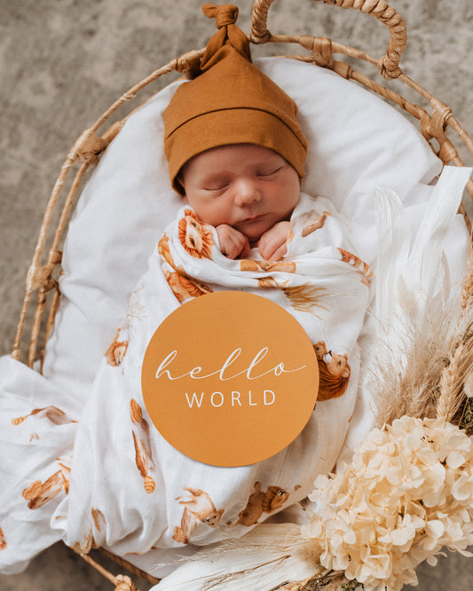 Snuggle Hunny Kids Organic Muslin Wrap - Lion