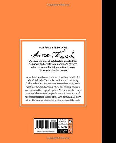Little People, Big Dreams - Anne Frank - Hardcover