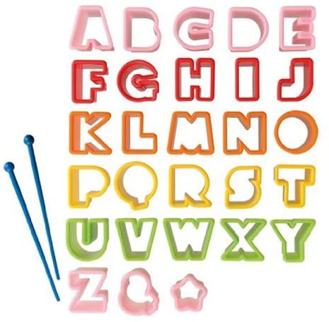 Alphabet ABC Bento Food Cutters Set