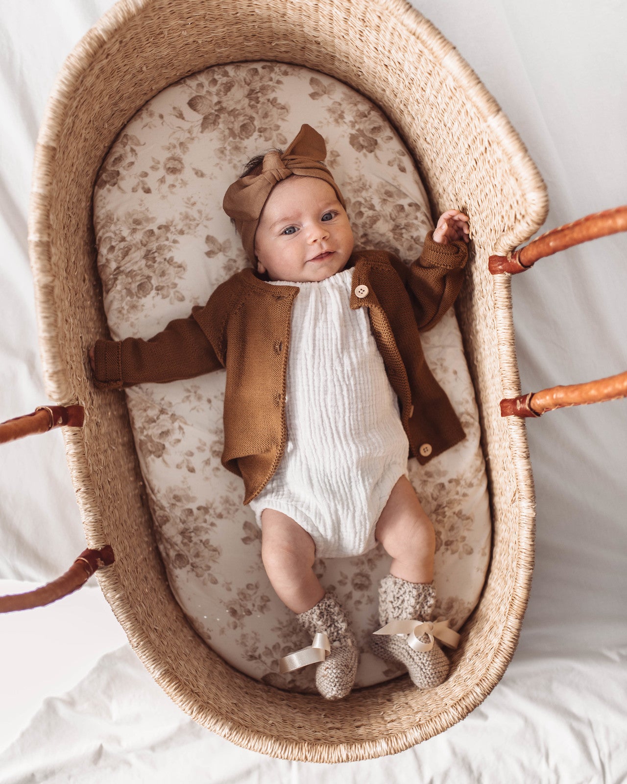 Snuggle Hunny Kids Topknot Headband - Caramel
