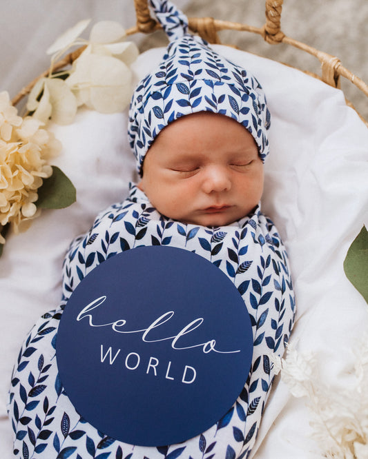 Snuggle Hunny Kids Wrap & Beanie Set - Nightshade