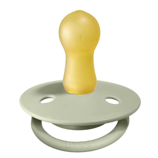 BIBS De Lux Natural Latex Pacifier - Sage Size 2
