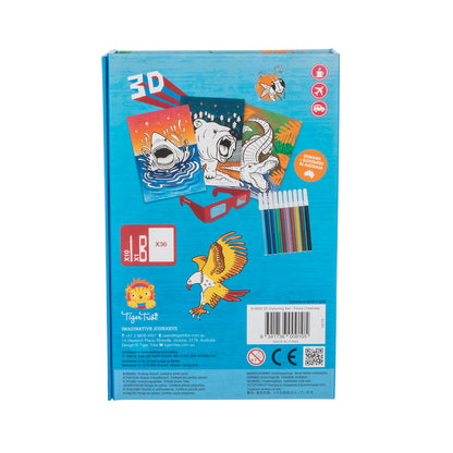 Tiger Tribe - 3D Colouring Set - Fierce Creatures