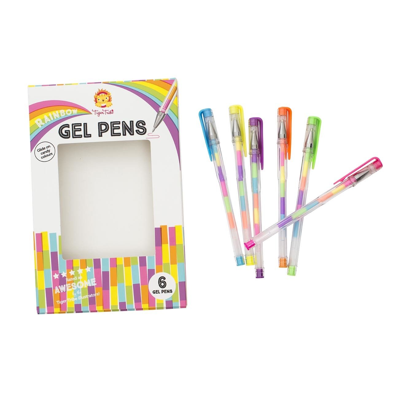 Tiger Tribe - Rainbow Gel Pens