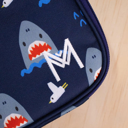 MontiiCo Large Insulated Lunch Bag with Ice Pack - Shark 2.0