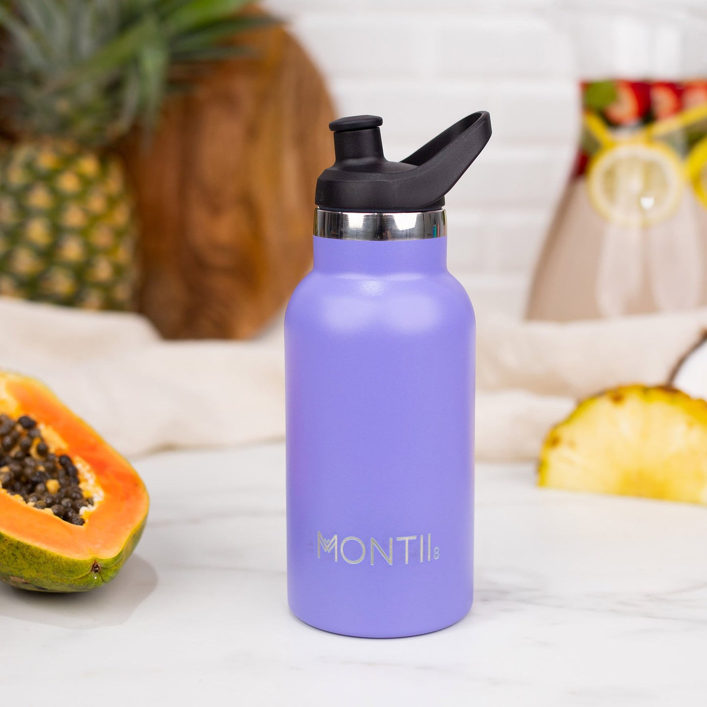 MontiiCo Mini Insulated Bottle | Grape Purple | For Kids