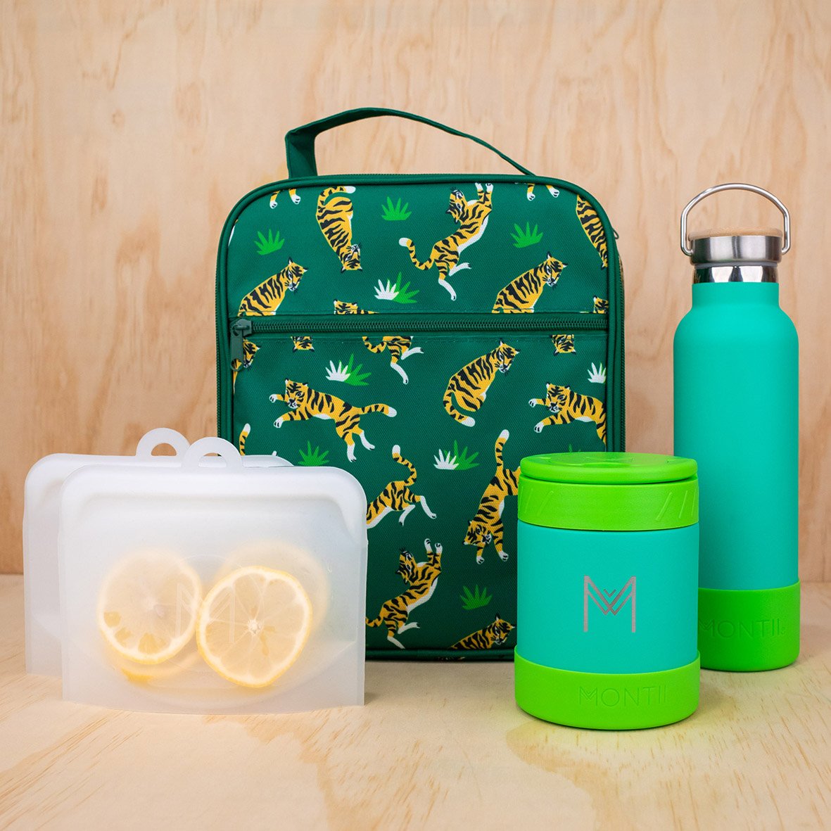 MontiiCo Original Insulated Bottle | Kiwi Green | For Kids & Adults