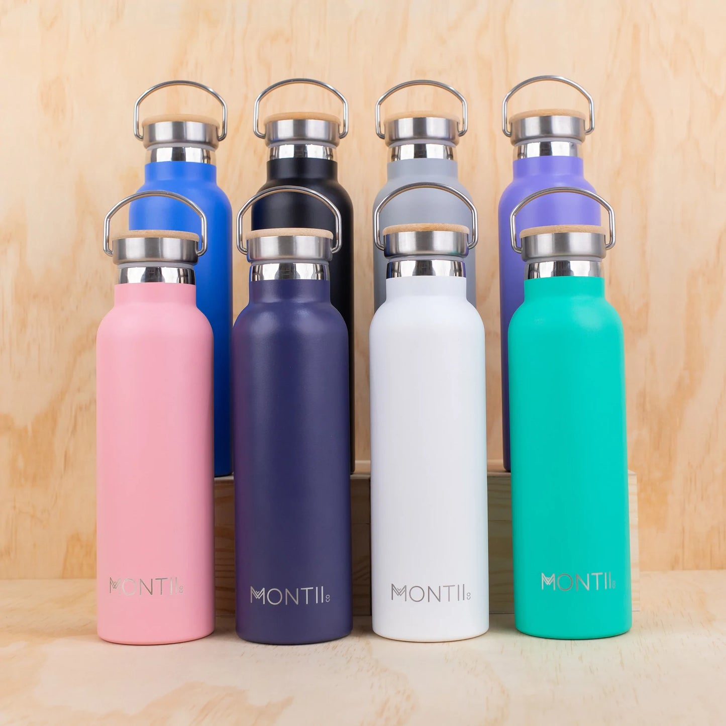 MontiiCo Original Insulated Bottle | Chalk White | For Kids & Adults