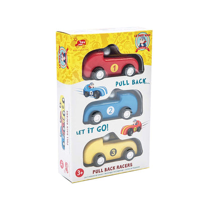 Le Toy Van - Pull Back Wooden Racers Set