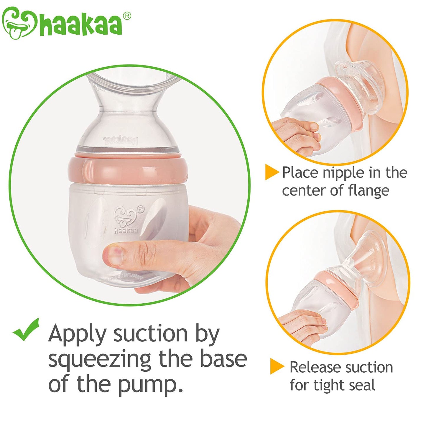 Haakaa - 160ml Generation 3 Silicone Breast Pump