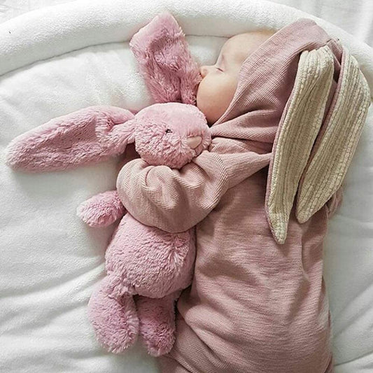 Bunny Ear Hooded Jumpsuit - Pink