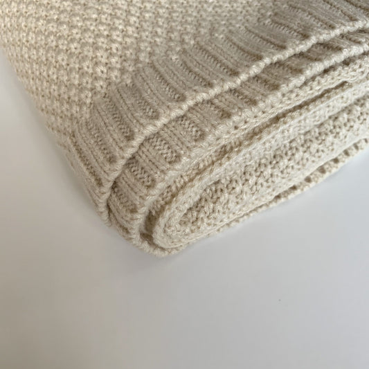 Knitted blanket - Classic - Oatmeal