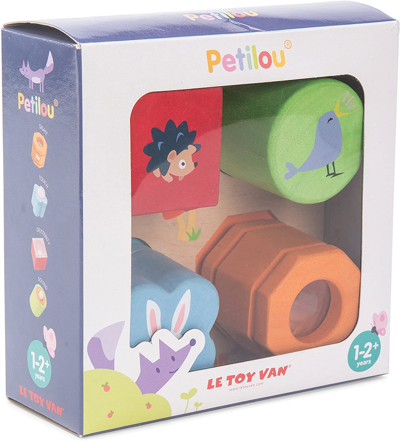 Le Toy Van - Petilou Wooden Tray 4-Piece Multi-Sensory Montessori Toy