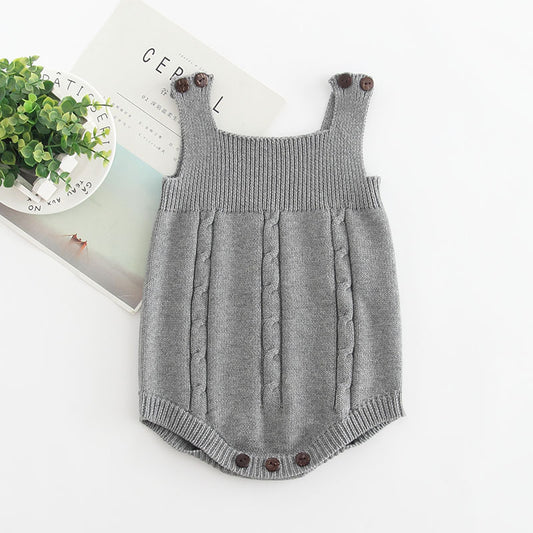 Hudson Knit Romper - Grey
