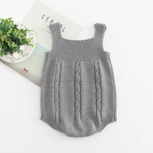 Hudson Knit Romper - Grey