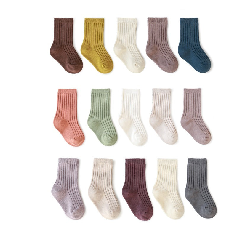 Ribbed Socks Set of 5 - Autumn