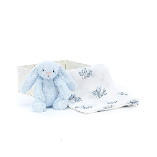 Jellycat - Bashful Blue Bunny Gift Set