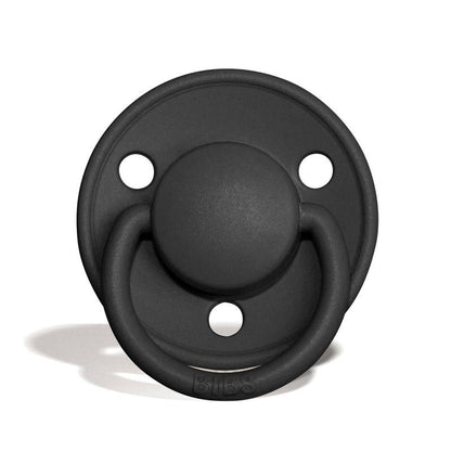 BIBS De Lux Natural Latex Pacifier - Black Size 2