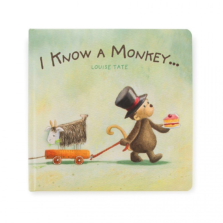 Jellycat - I Know A Monkey Book