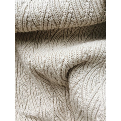 Konges Sloejd Organic Cotton Creme Pointelle Knit Blanket
