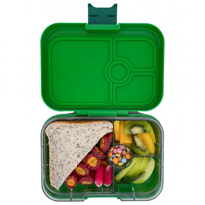 Yumbox Panino Lunch Box | Bamboo Green & Jungle Tray | Leakproof Bento for Kids