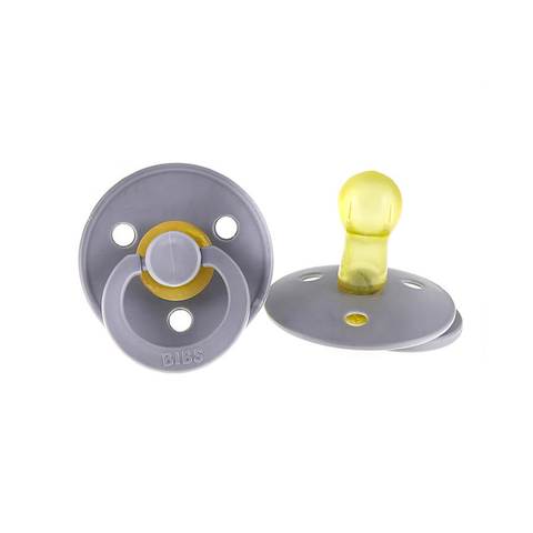BIBS Natural Latex Pacifier - Smoke Size 2