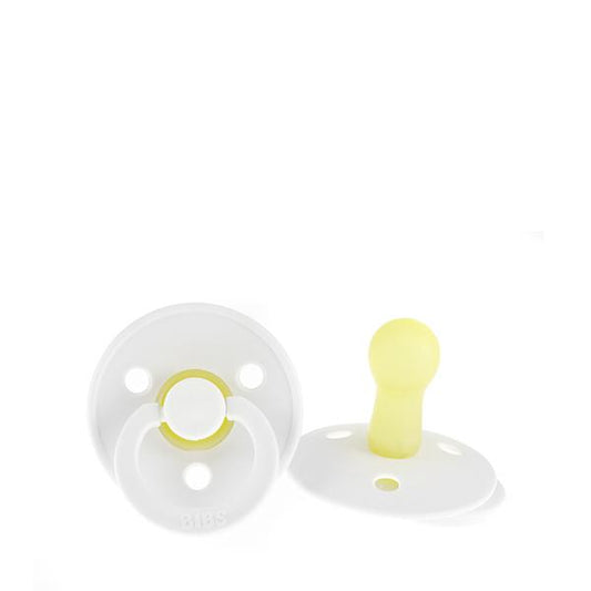 BIBS Natural Latex Pacifier - White Size 1