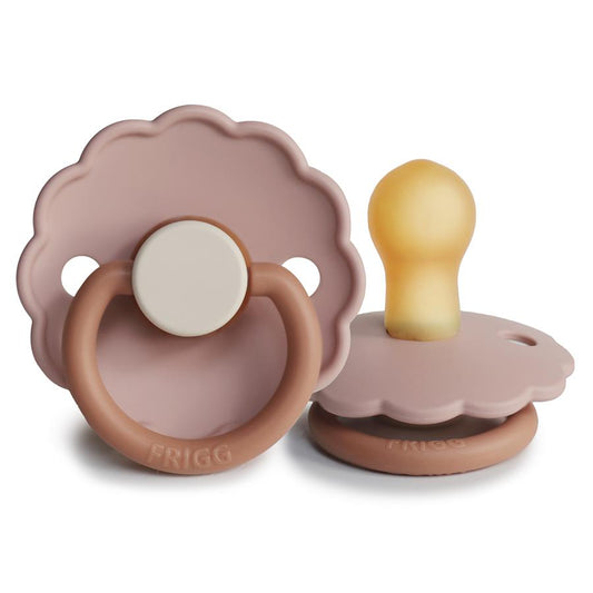 FRIGG Daisy Natural Rubber Pacifier - Biscuit - Size 1