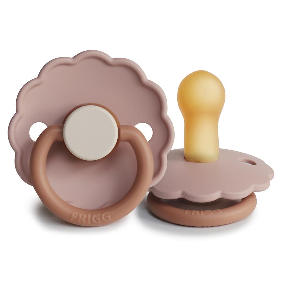 FRIGG Daisy Natural Rubber Pacifier - Biscuit - Size 2