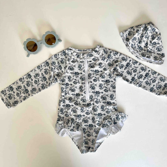 Rashguard One Piece Azure Floral