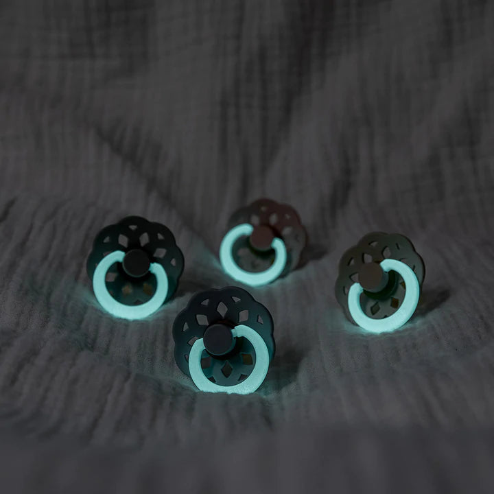 BIBS Boheme | Glow in the dark - Sage - Size 2